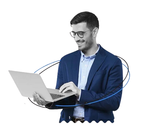 Person with laptop