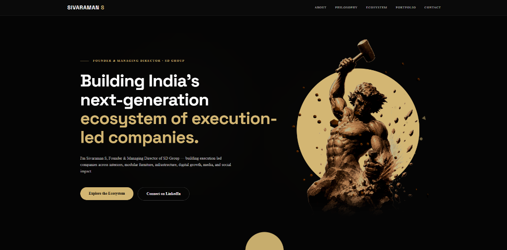 Sivaraman S - Executive Portfolio